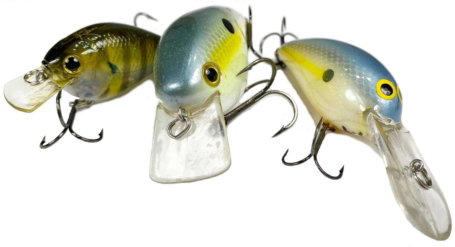 10 x For Real Assorted Shad Lures Soft Bait Fishing Shads Single Treble Hooks