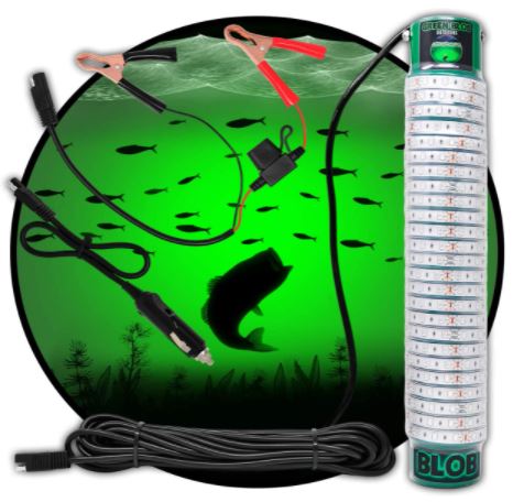 Details about   Ultralight Squid Shape Green Light Fishing LED Bait Underwater Lamp Equip W/Hook 